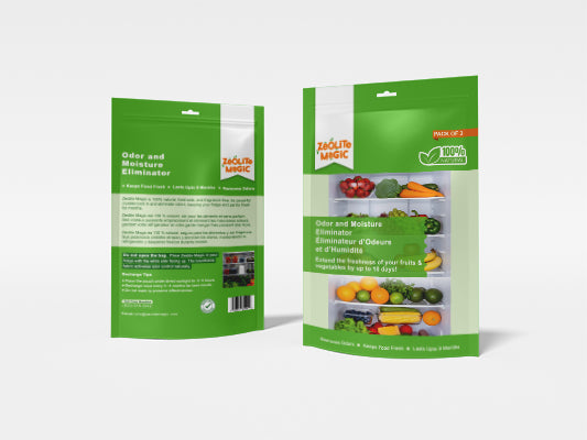 Zeolite Magic Produce Freshener – Natural Zeolite Crystals for Longer Shelf Life